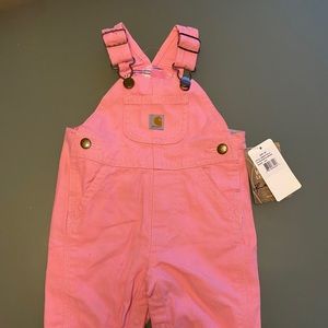 Carhartt Overalls, pink, size 3 mo